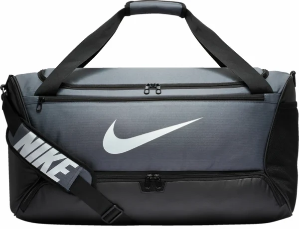 Offres ✔️ Sac De Sport Mixte NIKE NK BRSLA M DUFF – GRIS 🛒 boutique en ligne 1