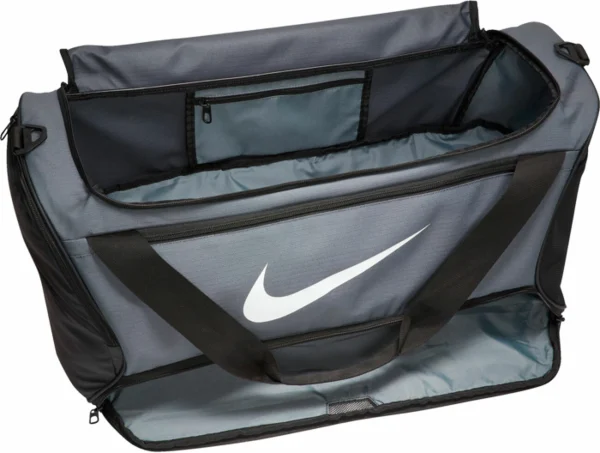 Offres ✔️ Sac De Sport Mixte NIKE NK BRSLA M DUFF – GRIS 🛒 boutique en ligne 4