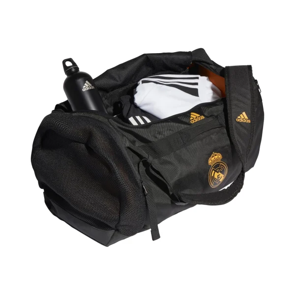 Sortie ⭐ Football Adidas Sac En Toile Real Madrid Moyen Format NOIR 🥰 remise en ligne 1